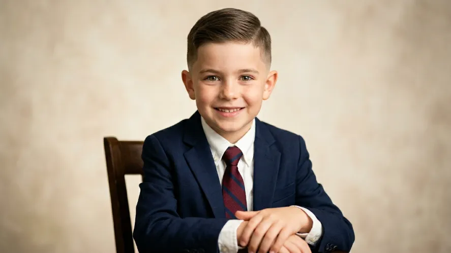 Low Fade with Side Part