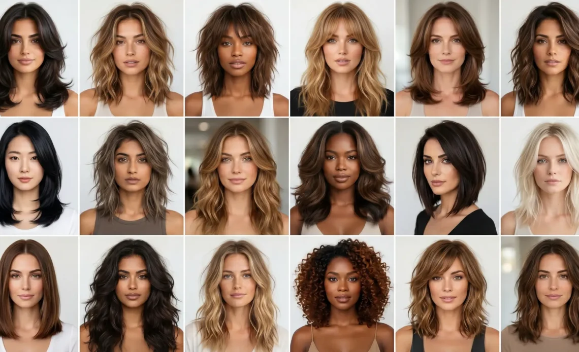 18 Layered Haircuts for Medium Hair Trendy Ideas 2026 Now