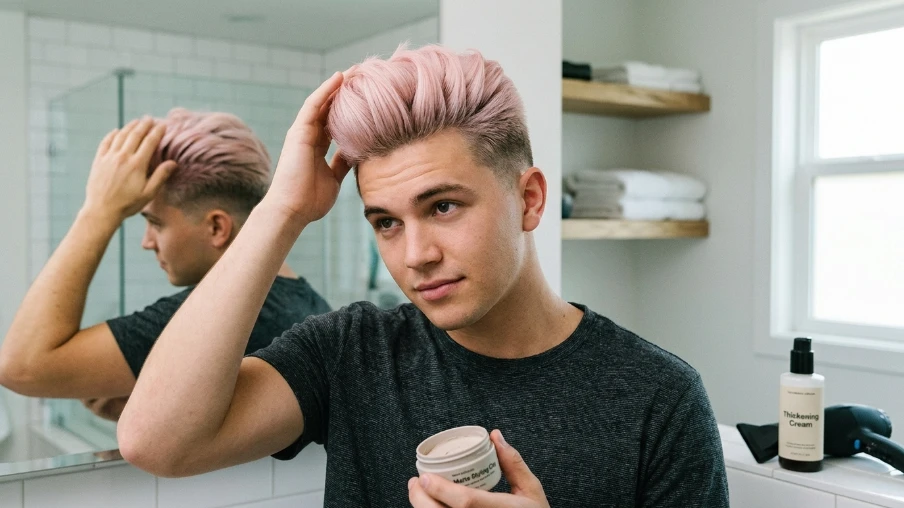 Pastel Pink Quiff
