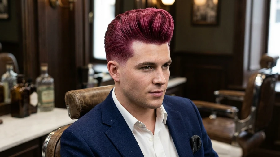 Cool Pink Pompadour