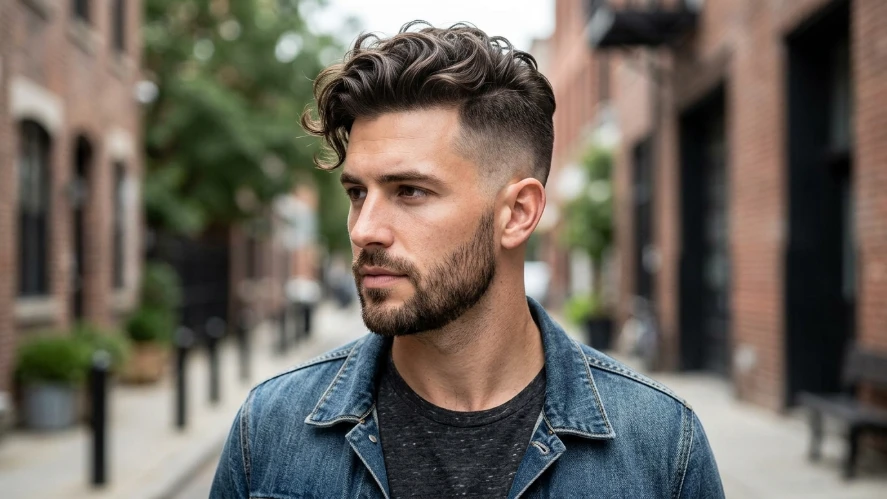 Undercut with Wavy Top