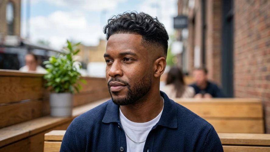 Fade Haircut with Waves