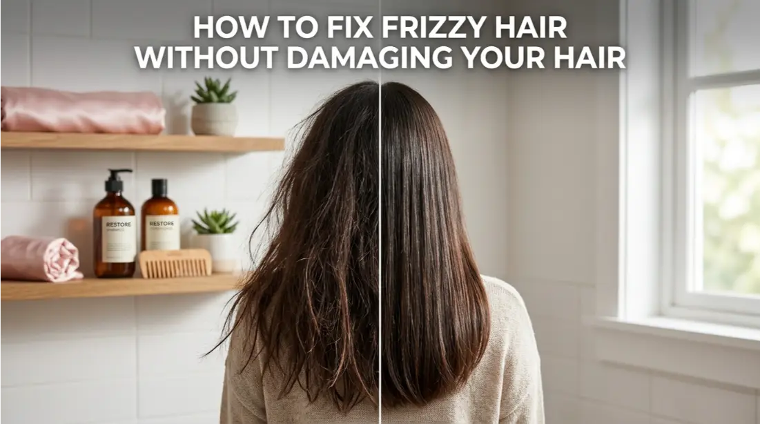 How to Fix Frizzy Hair Without Damaging Your Hair
