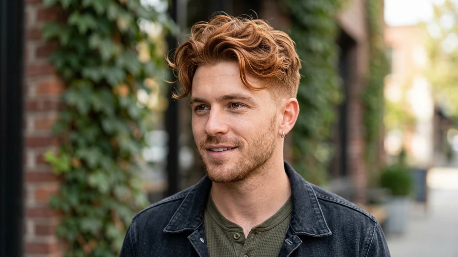 Messy Auburn Hairstyle