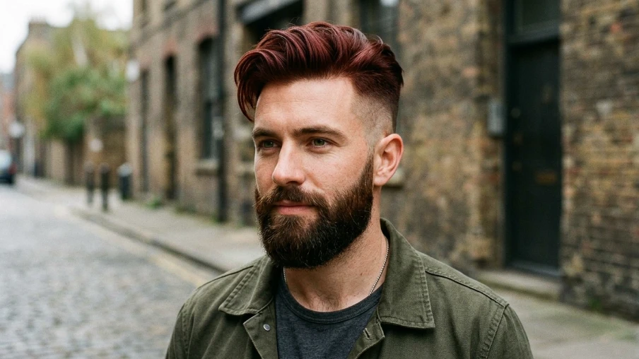 Dark Auburn Hairstyles with an Undercut