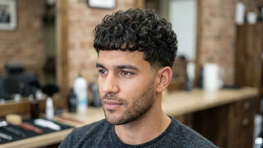 The Curly Caesar Haircut