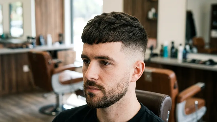The Thick Hair Caesar Style
