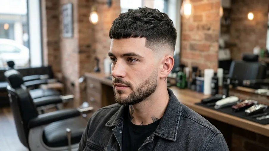 The Skin Fade Caesar Haircut