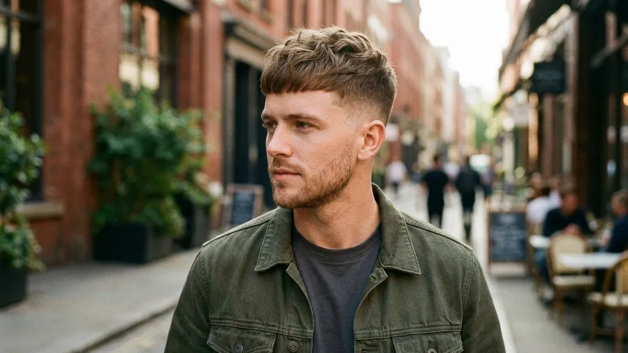 The Textured Crop Caesar Cut