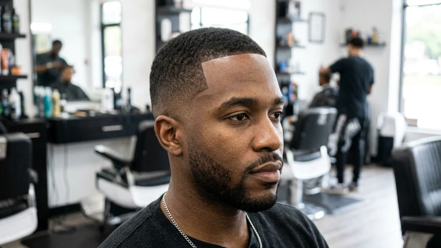 Mid Fade With Line Up