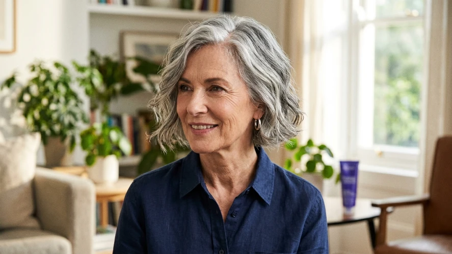 . The Silver Textured Bob