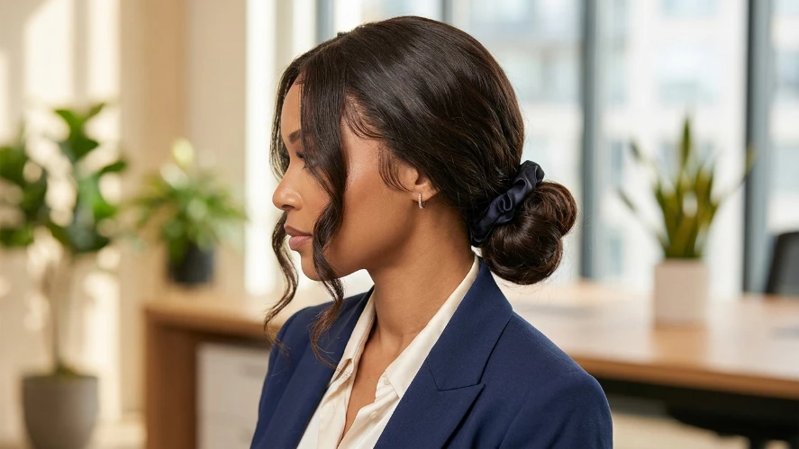 The Protective Low Bun Body Wave Wig