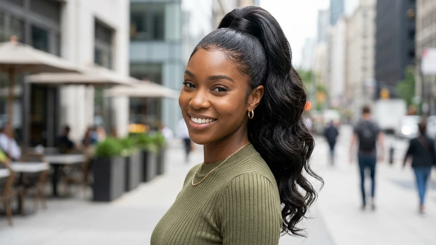 The High Ponytail Body Wave Wig 