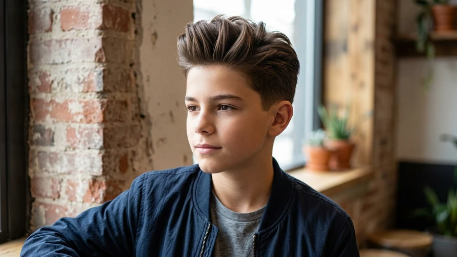 The Modern Pompadour for Boys