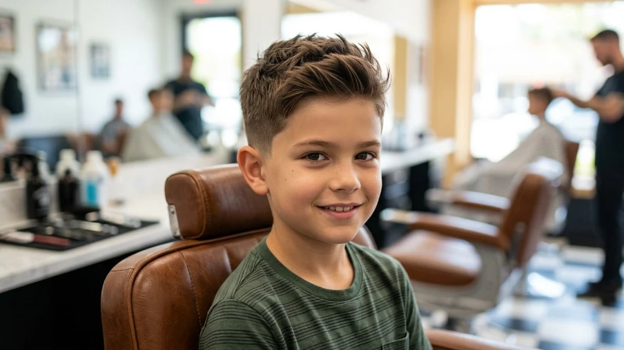 The Short Textured Hairstyle for Boys