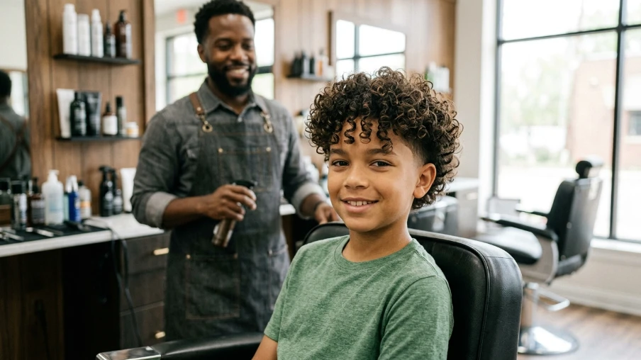 The Curly Hairstyle for Boys