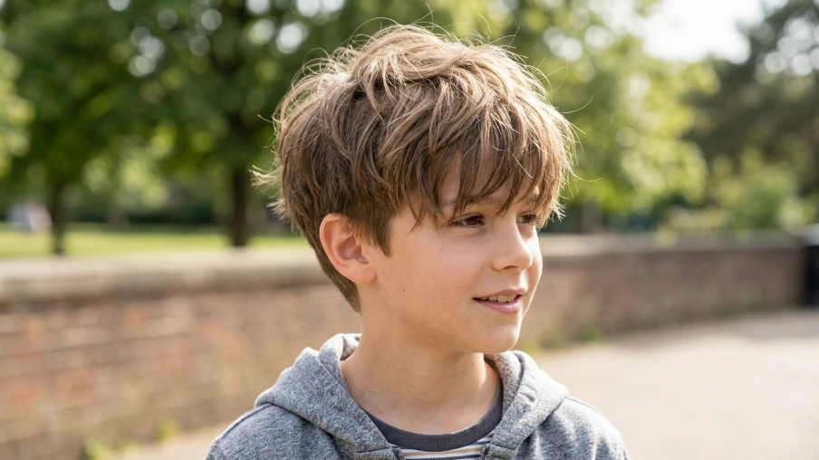 The Messy Fringe Boys Hairstyle