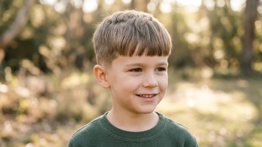 The Modern Boys Crop with Natural Fringe