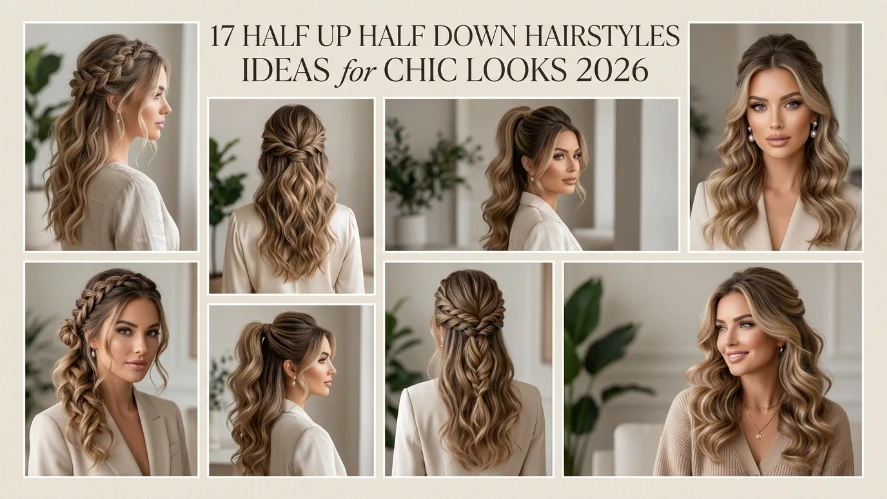 17 Half Up Half Down Hairstyles Ideas for Chic Looks 2026