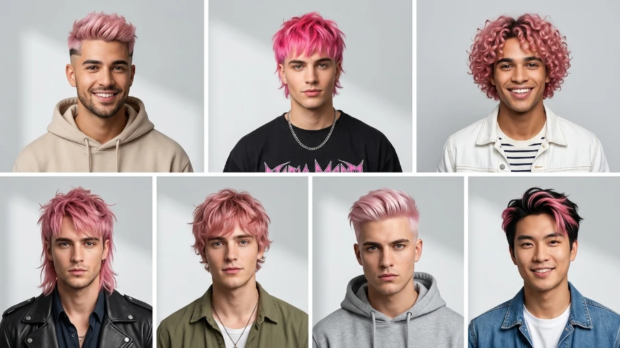 20 Eye Catching Pink Hair Ideas for Men | 16 Trendy Ideass
