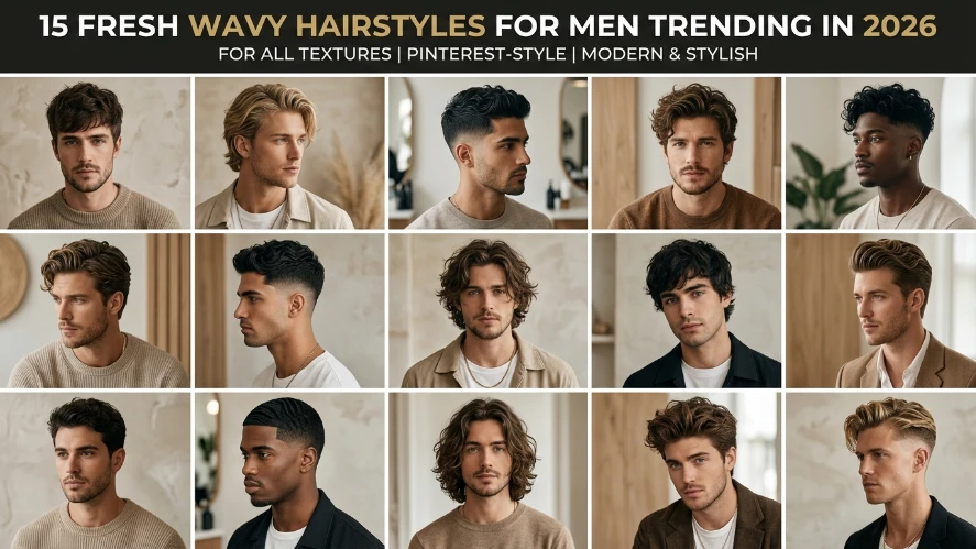 15 Fresh Wavy Hairstyles for Men Trending in 2026 for All