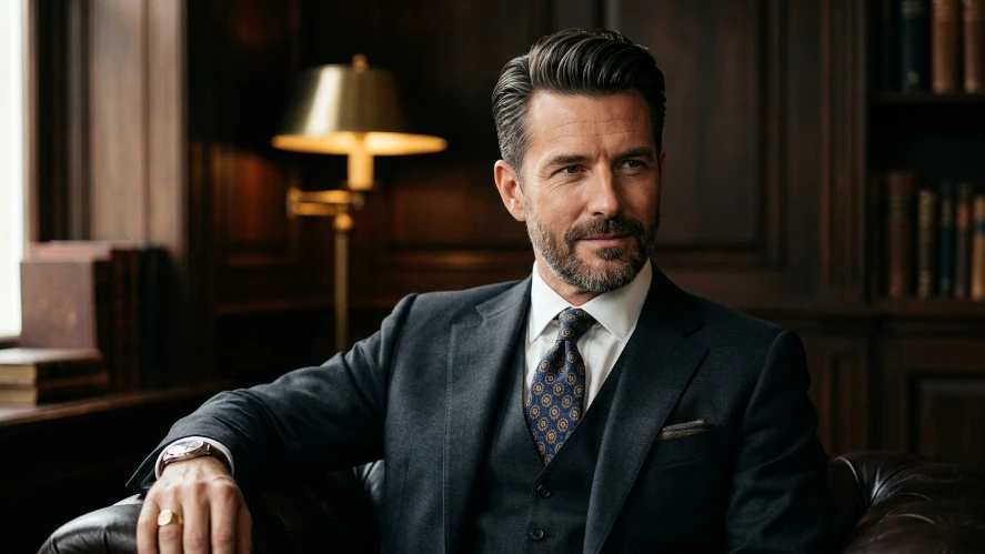 The Modern Gentleman Haircut with Comb Over