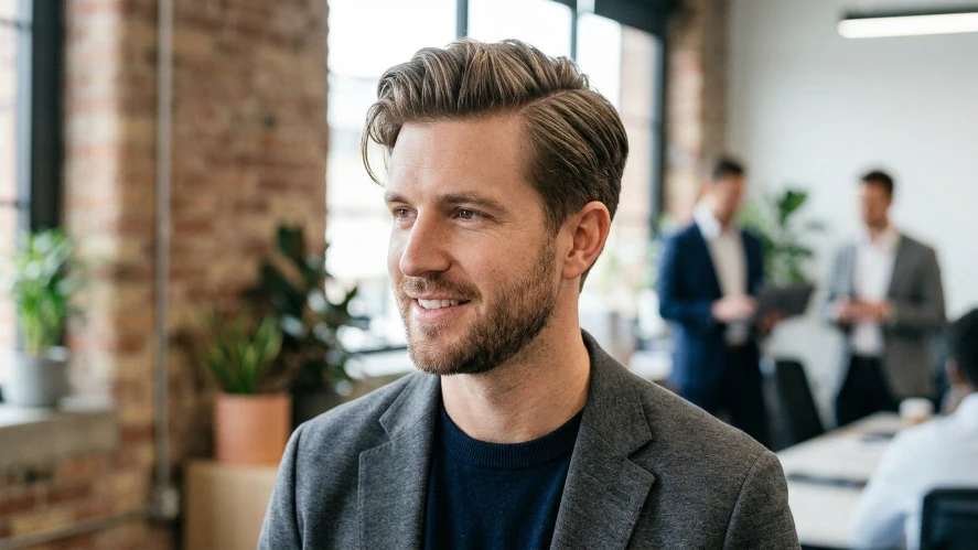 The Sleek Side Part Haircut
