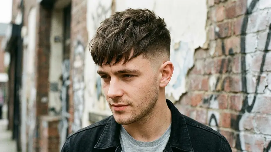 The Faded French Crop with Textured Fringe