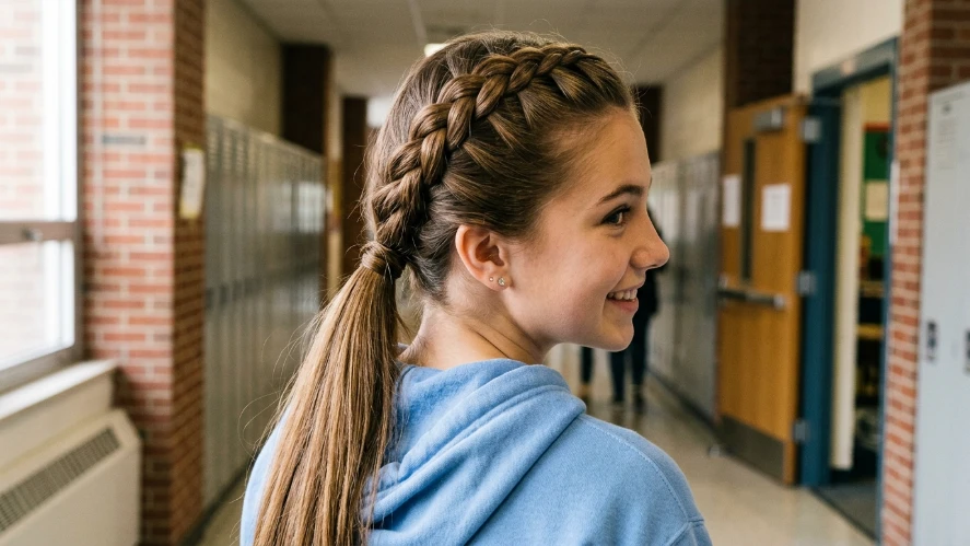 Dutch Braid Ponytail