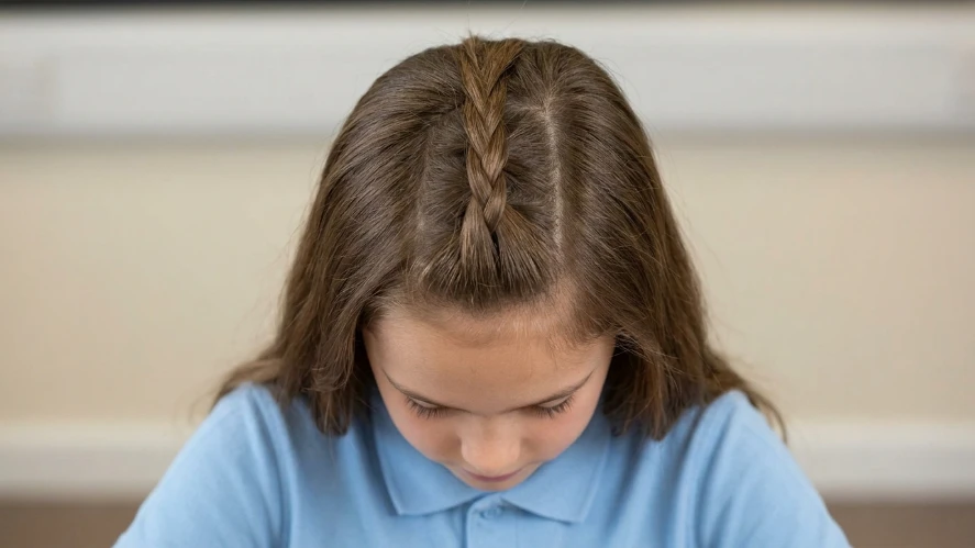 French Braid Into Ponytail
