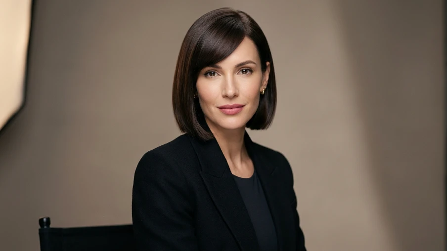 Elegant Bob with Side-Parted Fringe