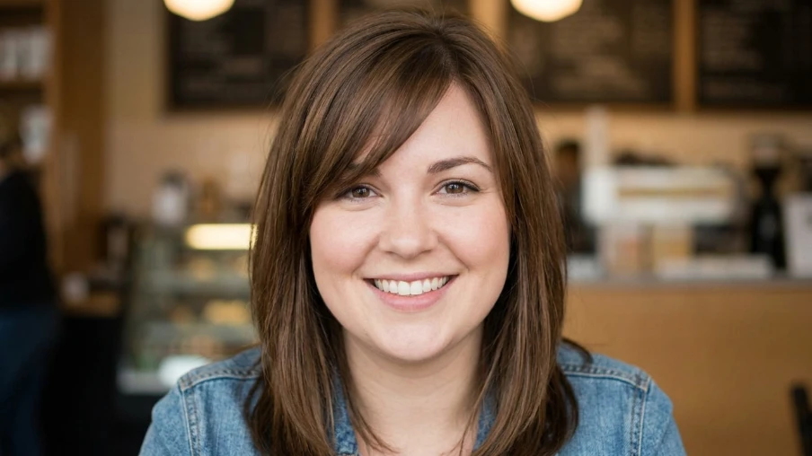 Side Swept Bangs for Round Faces