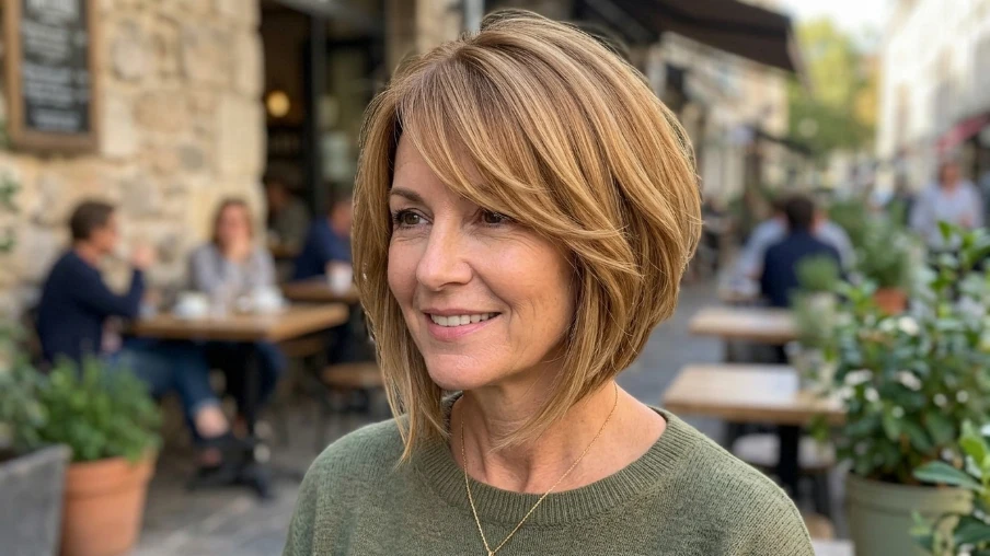 Side Swept Bob Hairstyle