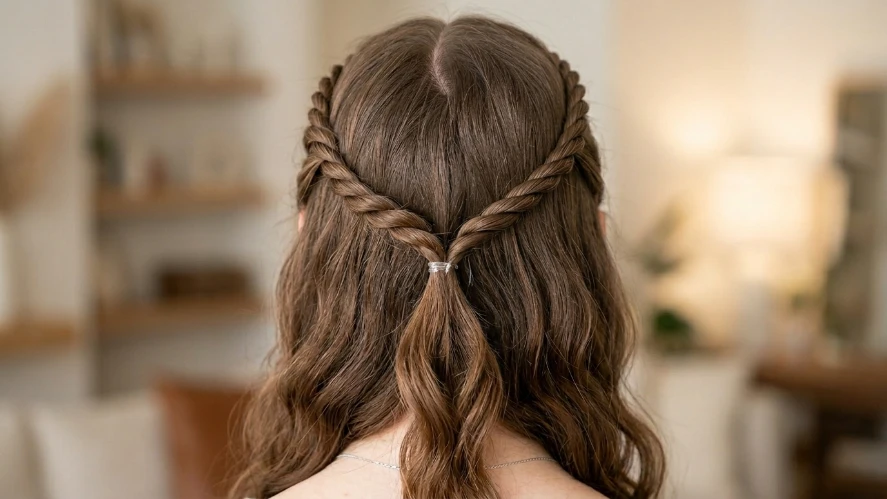 The Rope Twist Half Up