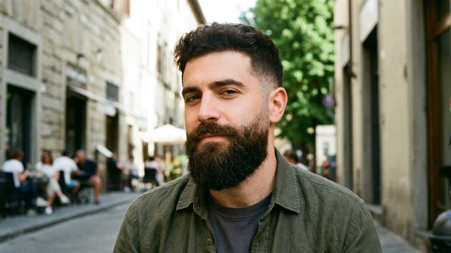 Thick Beard with Fade