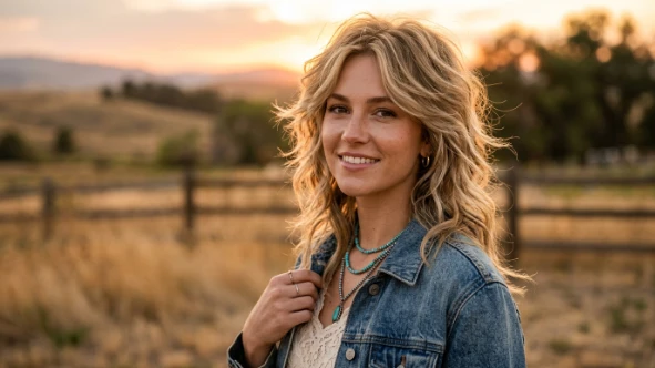 Cowgirl Cut at Medium Length