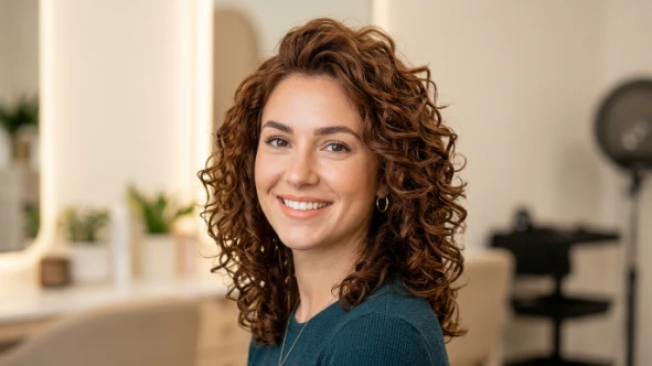 Bouncy Medium Layered Hairstyle