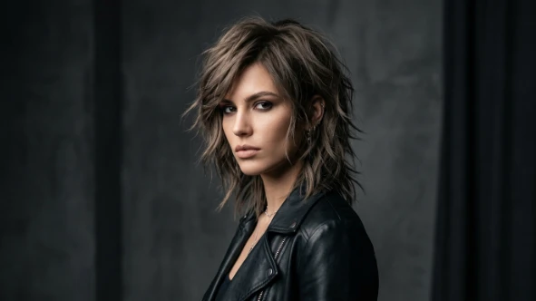 Choppy Layers for Medium Hair