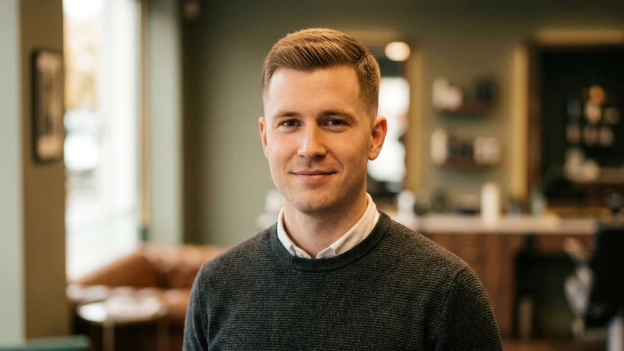 The Short Brown Hairstyle with Crew Cut