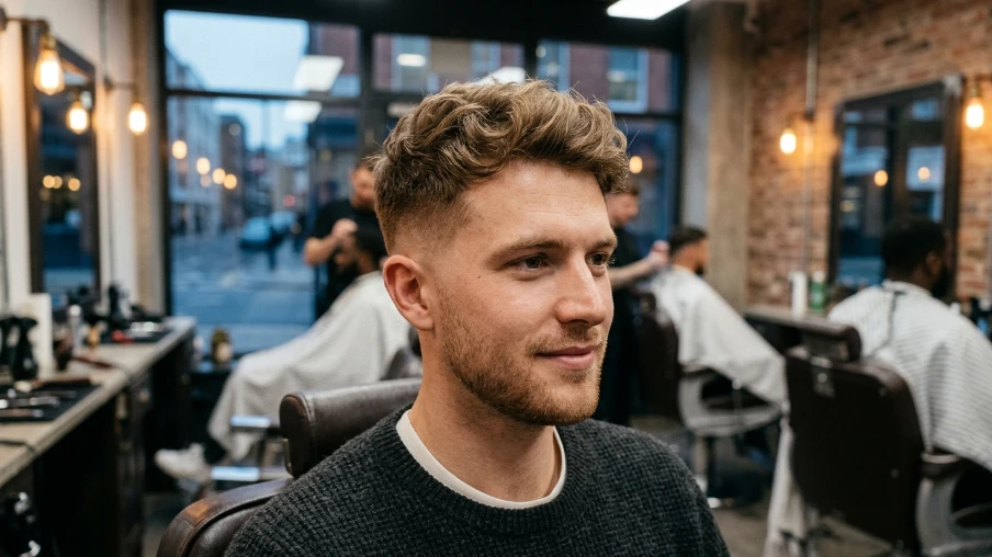 The Light Brown Fade Haircut