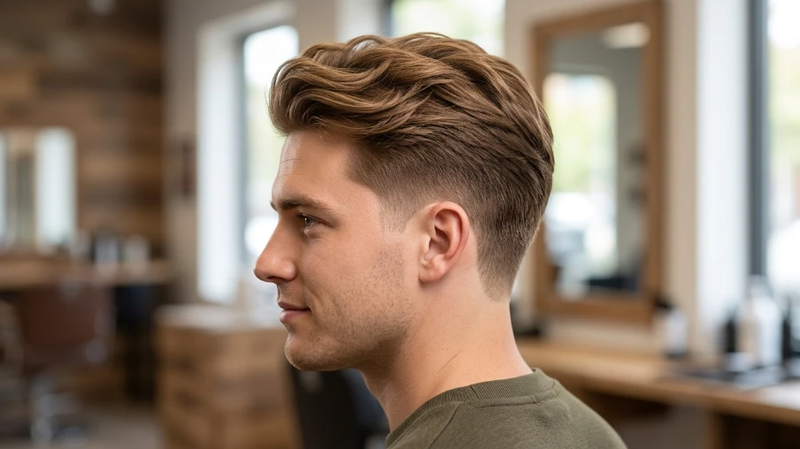 The Light Brown Fade Haircut