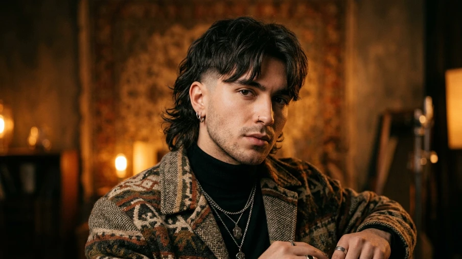 The Mullet Curtain Bangs