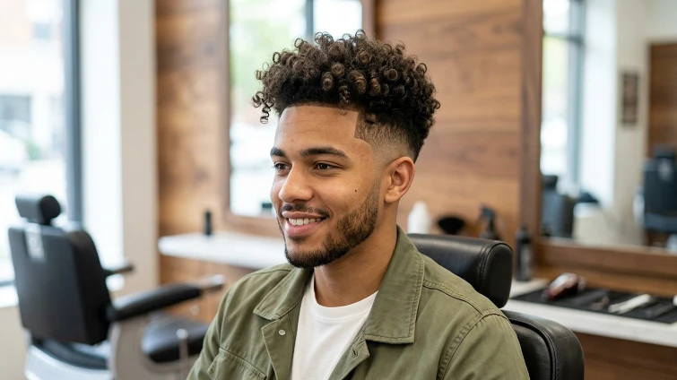 Curly Fade Haircut