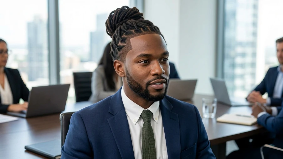 Professional Locs with Neat Updo