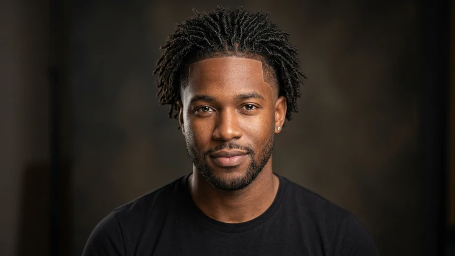 Micro Locs with Taper Fade