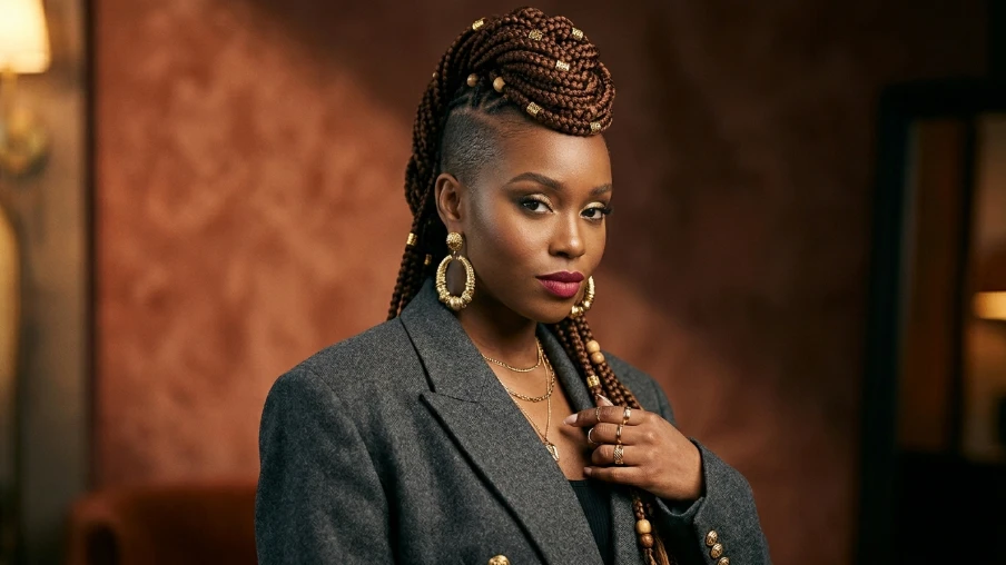 The Box Braid Mohawk
