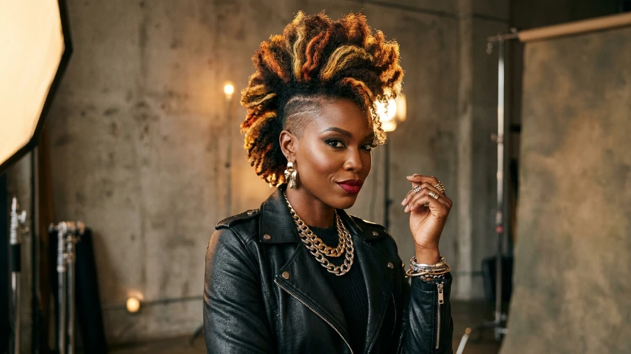 The Colored Mohawk with Highlights
