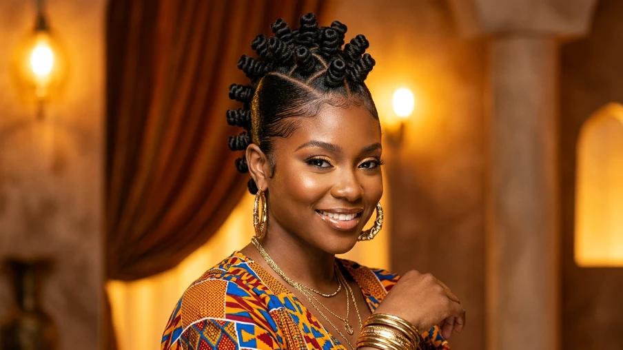 The Bantu Knot Mohawk