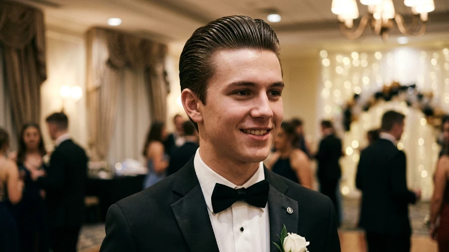 The Slick Back Prom Hairstyle