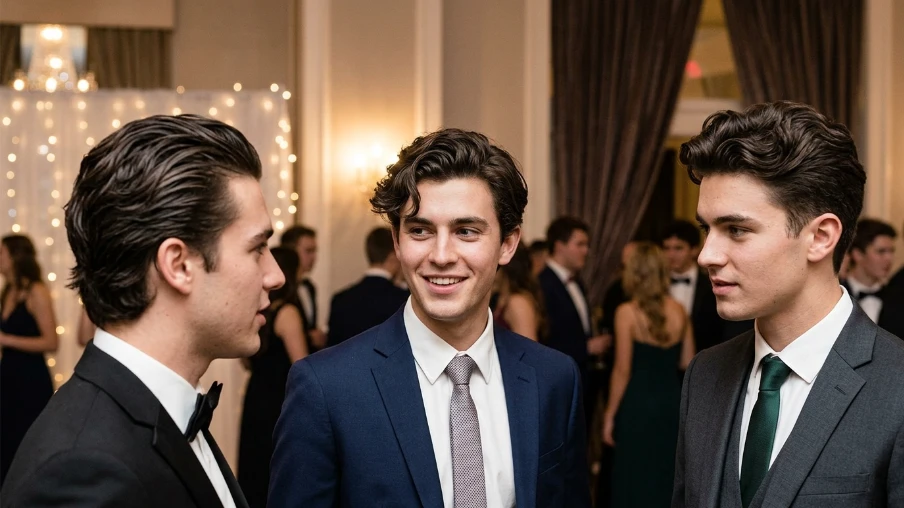 The Wavy Prom Hairstyle for Men